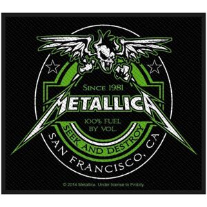 Metallica Beer Label Nášivka Čierna