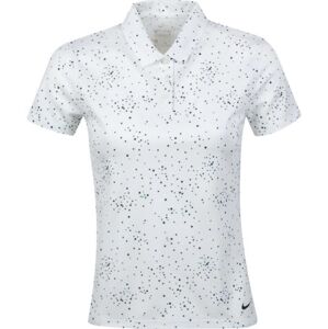 Nike Dri-Fit Womens Polo Shirt White/Black S