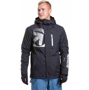 Meatfly Shader Mens SNB and Ski Jacket Black XL Lyžiarska bunda