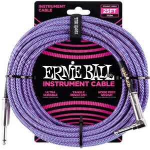 Ernie Ball P06069 Fialová 7,5 m Rovný - Zalomený