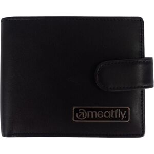 Meatfly Nathan Premium Leather Wallet Black Peňaženka