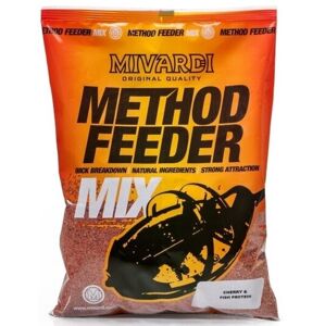 Mivardi Method Feeder Mix Cherry & Fish Protein 1 kg Krmivo / Krmítková zmes