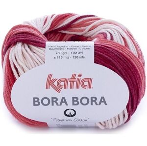 Katia Bora Bora 100 Off White/Red