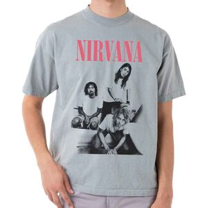Nirvana Tričko Bathroom Photo Unisex Grey 2XL