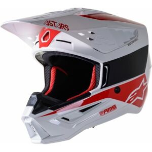 Alpinestars S-M5 Bond Helmet White/Red Glossy S Prilba