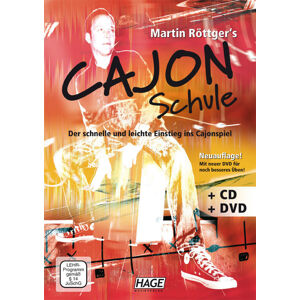 Martin Röttger Cajon School with CD and DVD Noty