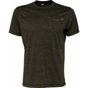 Savage Gear Tričko Fighter Stretch T-Shirt Burnt Olive Melange XL