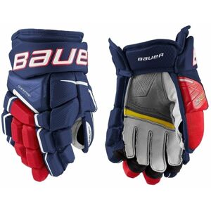 Bauer Hokejové rukavice S21 Supreme Ultrasonic JR 10 Navy/Red