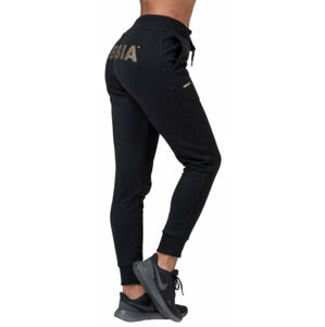 Nebbia Gold Classic Sweatpants Black XS Fitness nohavice