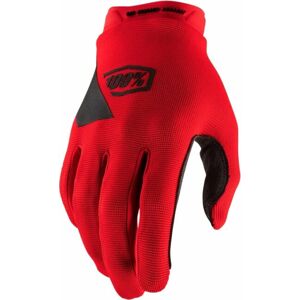 100% Ridecamp Youth Gloves Red S Cyklistické rukavice