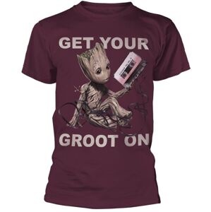 Marvel Tričko Guardians Of The Galaxy Vol 2 Get Your Groot On Bordová-Červená S