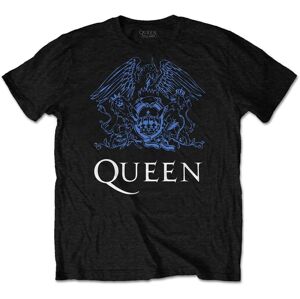 Queen Tričko Blue Crest Black 2XL