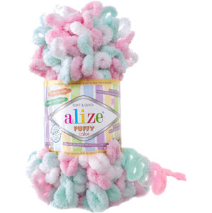 Alize Puffy Color 6052 Blue-Pink