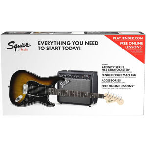 Fender Squier Affinity Series Stratocaster Pack HSS IL Brown Sunburst
