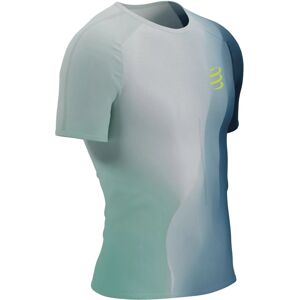 Compressport Performance SS Tshirt M Eggshell Blue/Niagara/Dress Blues M Bežecké tričko s krátkym rukávom