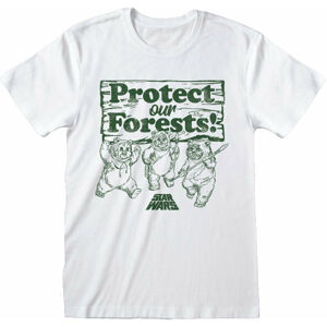 Star Wars Tričko Protect Our Forest Biela 2XL