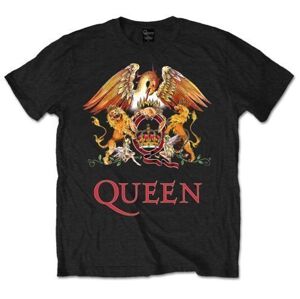 Queen Tričko Classic Crest Čierna-Grafika M