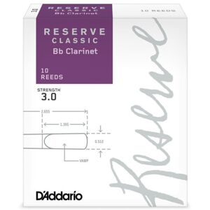 D'Addario-Woodwinds Reserve Classic 2.5 Plátok pre klarinet