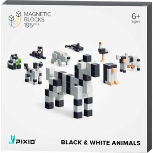 Pixio Magnetická stavebnica Black And White Animals