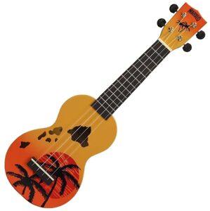 Mahalo Hawaii Sopránové ukulele Hawaii Orange Burst