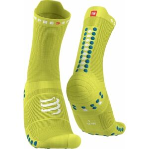 Compressport Pro Racing Socks v4.0 Run High Primerose/Fjord Blue T4