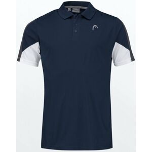 Head Club 22 Tech Polo Shirt Men Dark Blue L Tenisové tričko