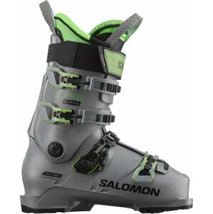 Salomon S/Pro Alpha 120 Steel Grey/Pastel Neon Green 1/Black 29/29,5 Zjazdové lyžiarky