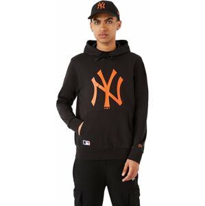 New York Yankees Mikina MLB Seasonal Team Logo Black/Orange M