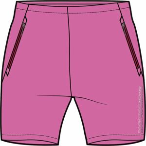 Rock Experience Powell 2.0 Shorts Woman Pant Super Pink/Cherries Jubilee M Outdoorové šortky