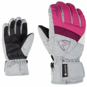 Ziener Leif GTX Pop Pink/Light Melange 5 Lyžiarske rukavice