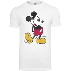 Mickey Mouse Tričko Logo S Biela