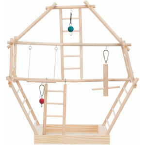 Trixie Wood Playground With Ladders Hračka pre vtáky 44 cm