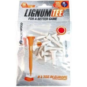 Lignum Tee 1 1/2 Inch White 16 pcs