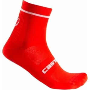Castelli Entrata 9 Sock Red L/XL Cyklo ponožky