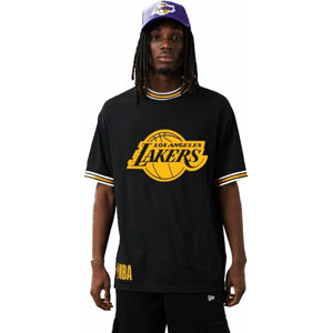 Los Angeles Lakers Tričko NBA Team Logo Oversized Mesh T-shirt Black/Yellow S
