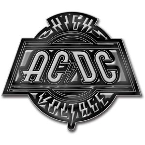 AC/DC High Voltage Metal Odznak Šedá Hudobné odznaky