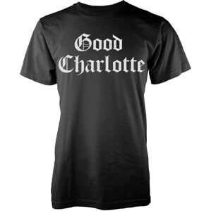 Good Charlotte Tričko White Puff Logo Čierna XL