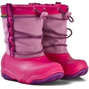 Crocs Kids' Swiftwater Waterproof Boot Party Pink/Candy Pink 29-30