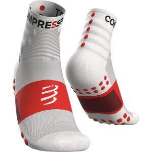 Compressport Training Socks 2-Pack White T3 Bežecké ponožky