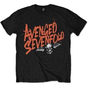 Avenged Sevenfold Tričko Orange Splatter Čierna S