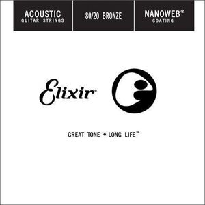 Elixir Acoustic 80/20 Bronze NanoWeb .024 Samostatná struna pre gitaru