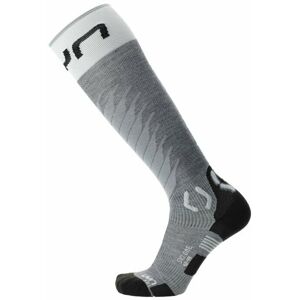 UYN Man Ski One Merino Socks Grey Melange/White 35-38 Lyžiarske ponožky