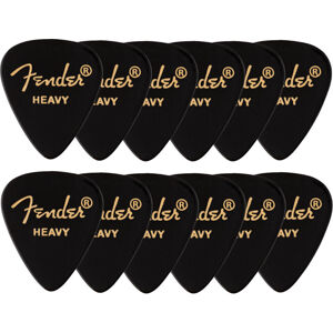 Fender 351 Shape Premium Picks Heavy Black 12 Pack