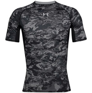 Under Armour HeatGear Armour Print Short Sleeve Shirt Black XXL