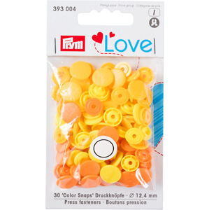 PRYM Stláčacie gombíky Color Snaps Žltá 12,4 mm