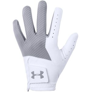 Under Armour Medal Mens Golf Glove White/Grey Left Hand for Right Handed Golfers ML