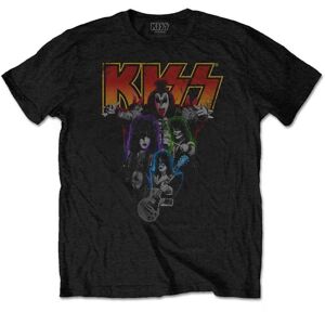 Kiss Tričko Neon Band Black XL