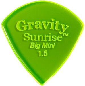 Gravity Picks GSUB15P Sunrise Big Mini 1.5mm Polished Fl. Green