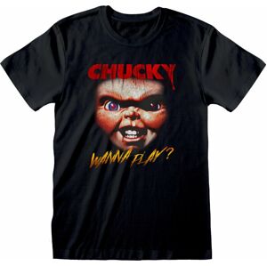Childs Play Tričko Chucky Face Čierna 2XL