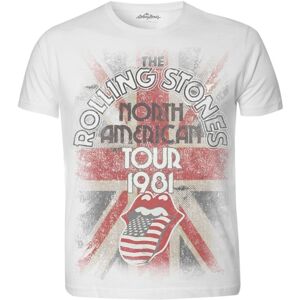 The Rolling Stones Tričko North American Tour 1981 with Sublimation Printing Biela M